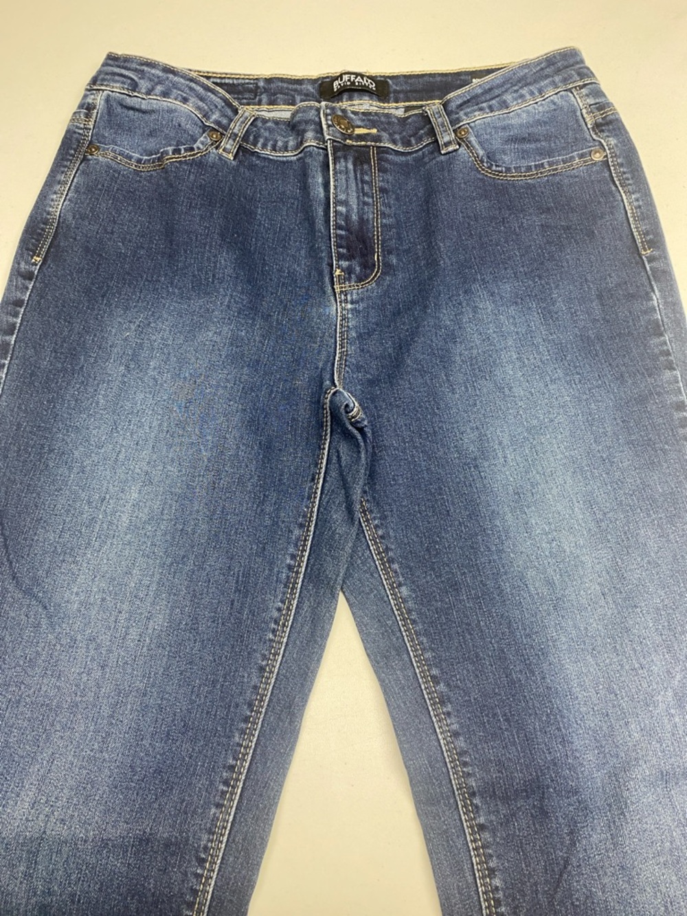 Buffalo David Bitton Men’s Slim Straight Jeans - Blue Wash